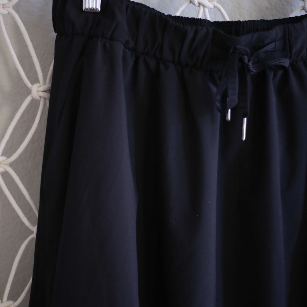 Black High-Low Drawstring Skirt - Women - Picture 4 of 6